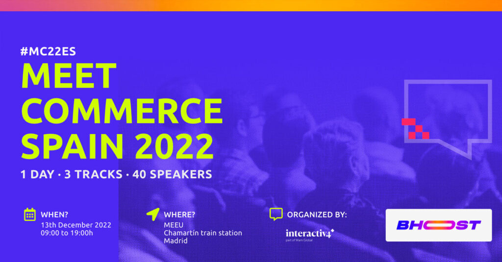 Immagine Patrocinador de Bhoost Hosting en Meet Commerce España 2022