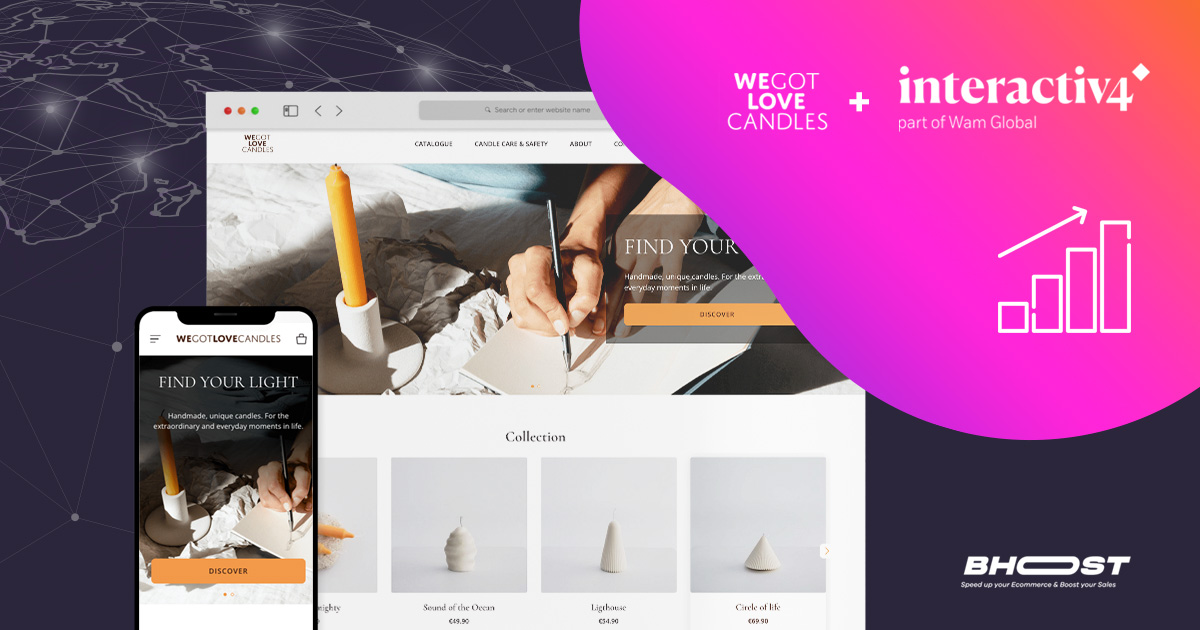 Immagine WGL Candles: Magento 2, Hyvä e Bhoost insieme per un Ecommerce by Interactiv4 super rapido
