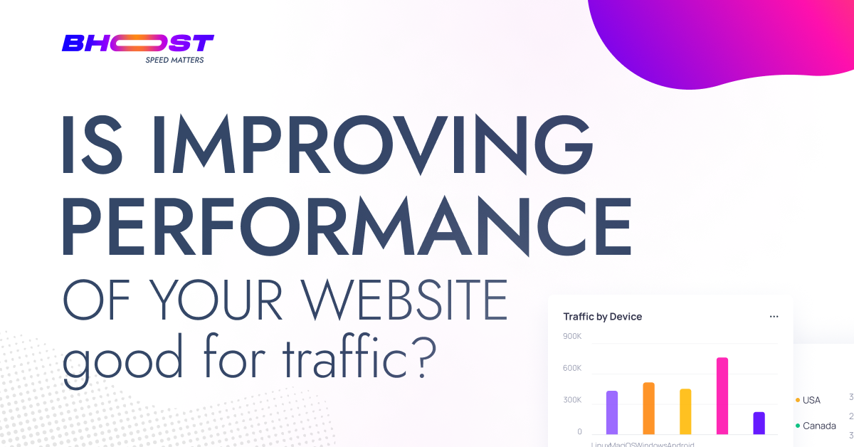 Immagine Improving the performance of your site is good for traffic